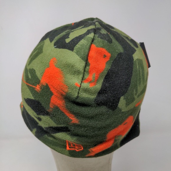 New Era Men's Knit Camo Beanie Hat Multicolor 100% Acrylic Bauer Reversible - Picture 10 of 15